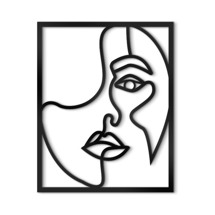Διακόσμηση Τοίχου - πίνακες 3D - Girl Face