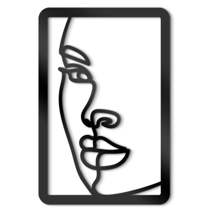 Διακόσμηση Τοίχου - πίνακες 3D - Woman Profile