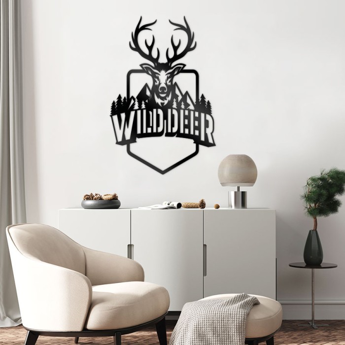 Μοντέρνοι πίνακες 3D Wild Deer