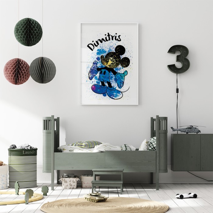 Αφίσα Poster Micky Mouse boy για παιδικό δωμάτιο 