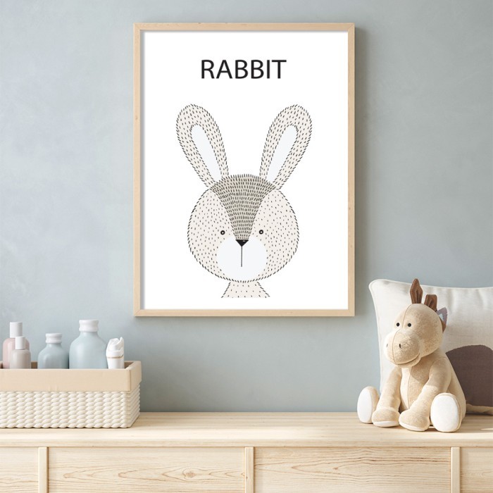 Αφίσα Poster Rabbit με κορνίζα