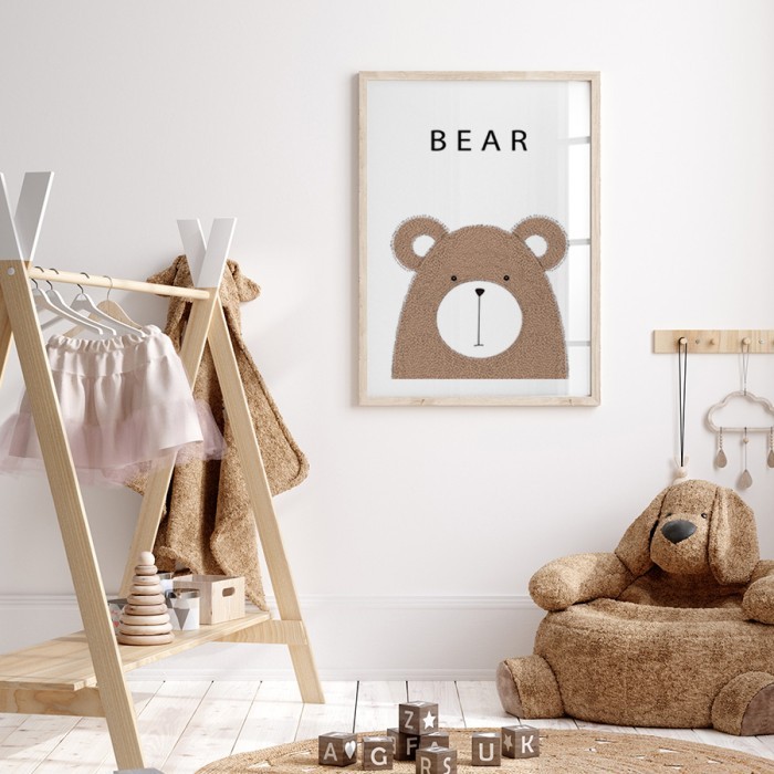 Αφίσα Poster Παιδικός Αρκούδος για παιδικό δωμάτιο 