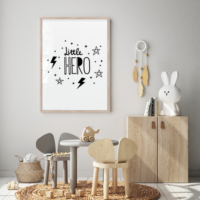 Αφίσα Poster Little Hero για παιδικό δωμάτιο 