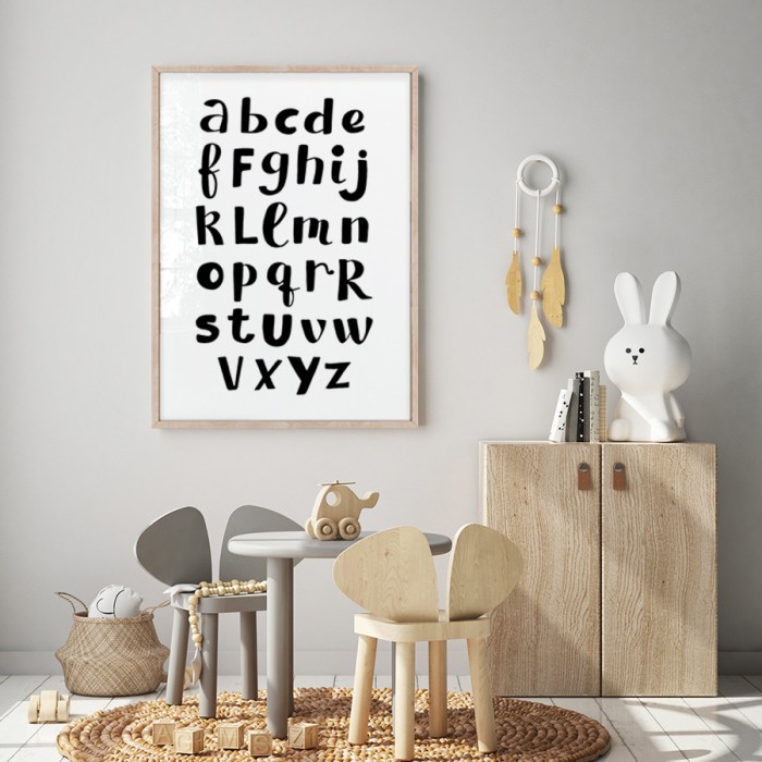 Αφίσα Poster Αγγλικό Αλφάβητο για παιδικό δωμάτιο 
