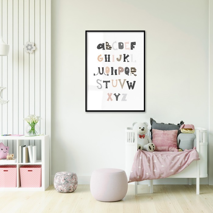 Αφίσα Poster Αγγλικό αλφαβητάρι για παιδικό δωμάτιο 