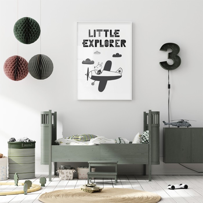 Αφίσα Poster Μικρός εξερευνητής για παιδικό δωμάτιο 