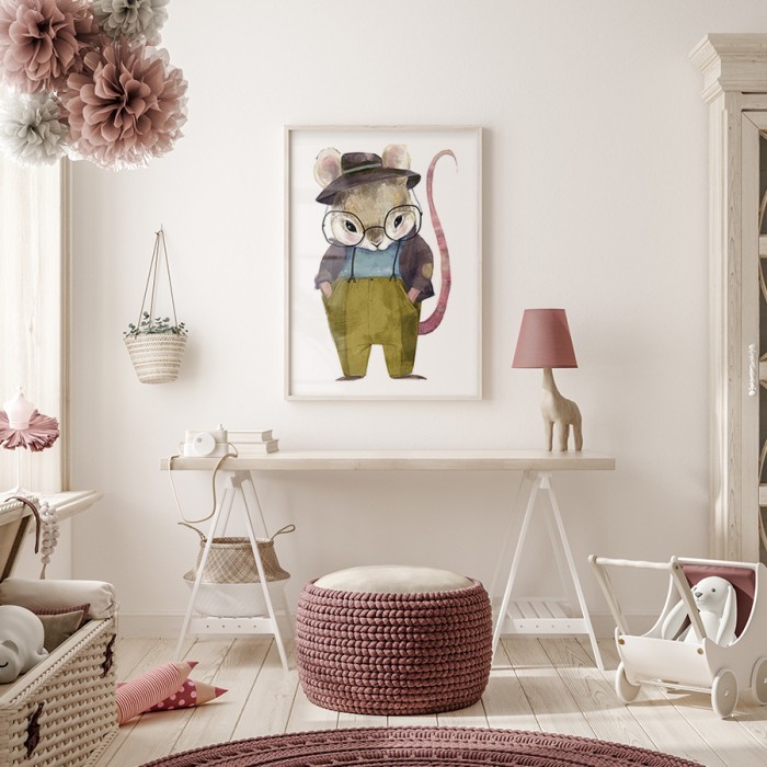 Αφίσα Poster Κύριος ποντικός για παιδικό δωμάτιο 