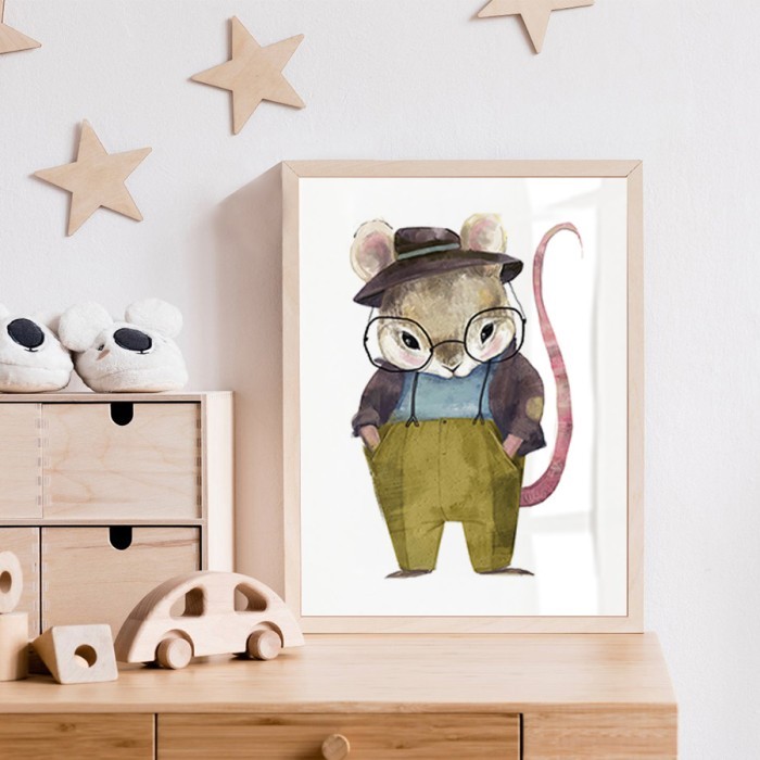 Αφίσα Poster Κύριος ποντικός με κορνίζα