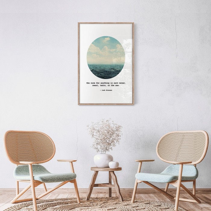 Αφίσα-Poster Θάλασσα με κορνίζα 