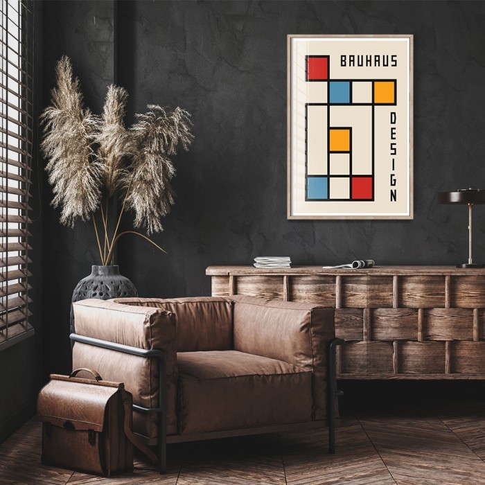 Αφίσα Poster Bauhaus design για σαλόνι