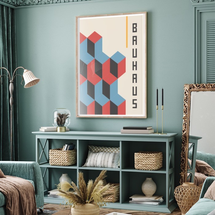 Αφίσα Poster Bauhaus style για σαλόνι