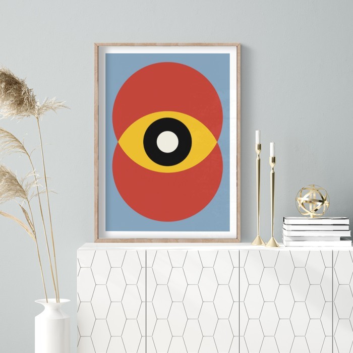 Αφίσα Poster Abstract eye με κορνίζα