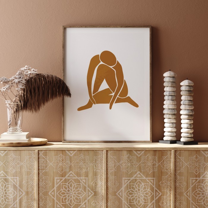 Αφίσα Poster Γυναικείο σώμα με κορνίζα