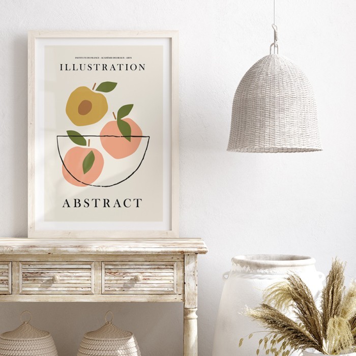 Αφίσα Poster Φρούτα με κορνίζα