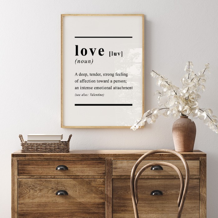 Αφίσα Poster Definition:Love δωματίου