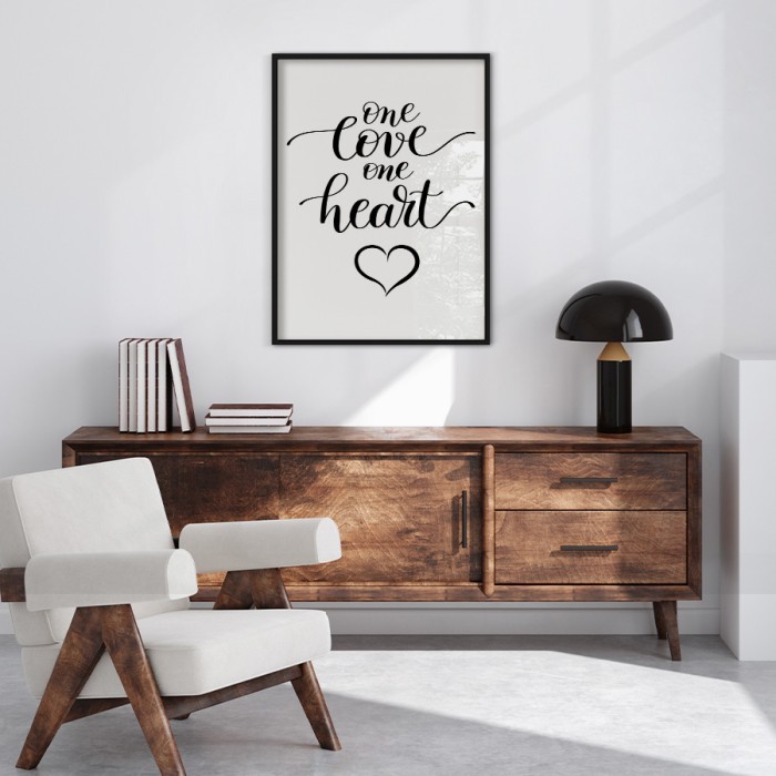 Αφίσα Poster One Love One Heart δωματίου