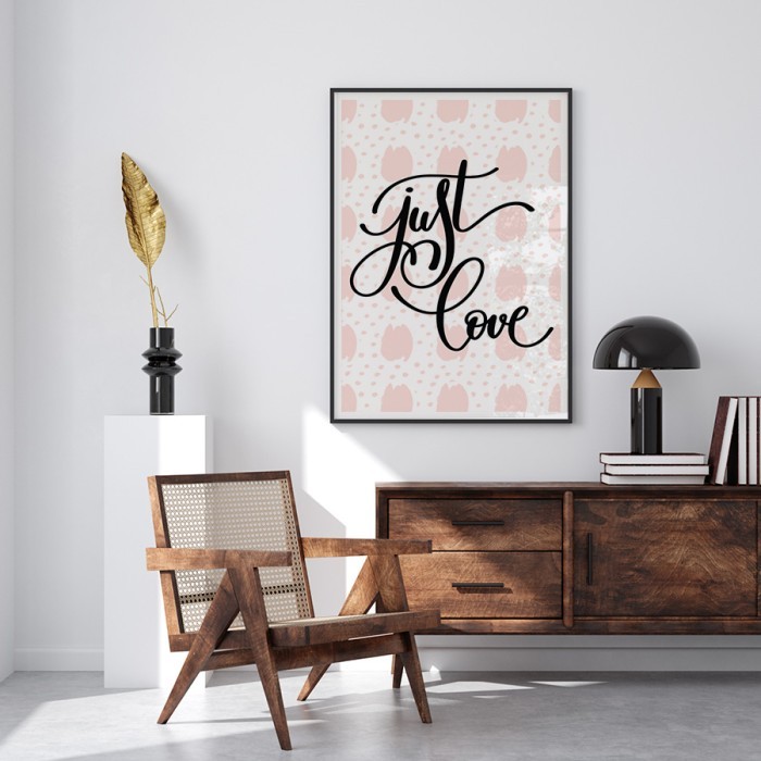 Αφίσα Poster Just Love δωματίου