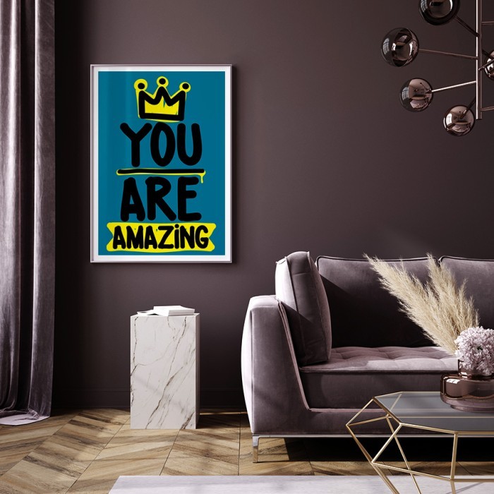 Αφίσα Poster You are amazing για σαλόνι