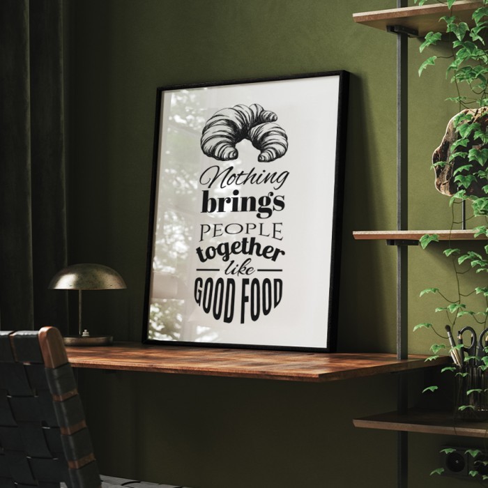 Αφίσα Poster Good Food με κορνίζα