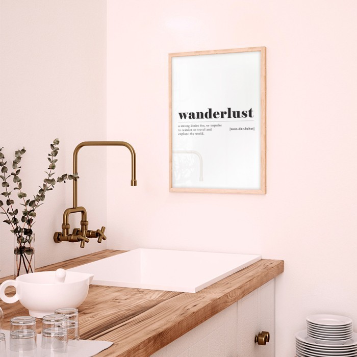 Αφίσα Poster Wanderlust δωματίου
