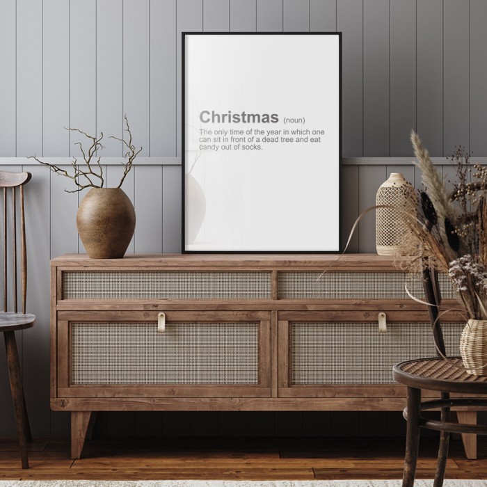 Αφίσα Poster Christmas με κορνίζα