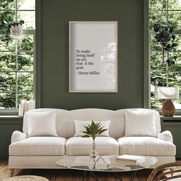 Αφίσα Poster Henry Miller για σαλόνι