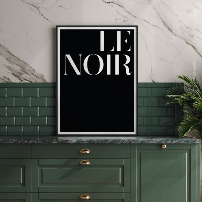 Αφίσα Poster Le Noir με κορνίζα