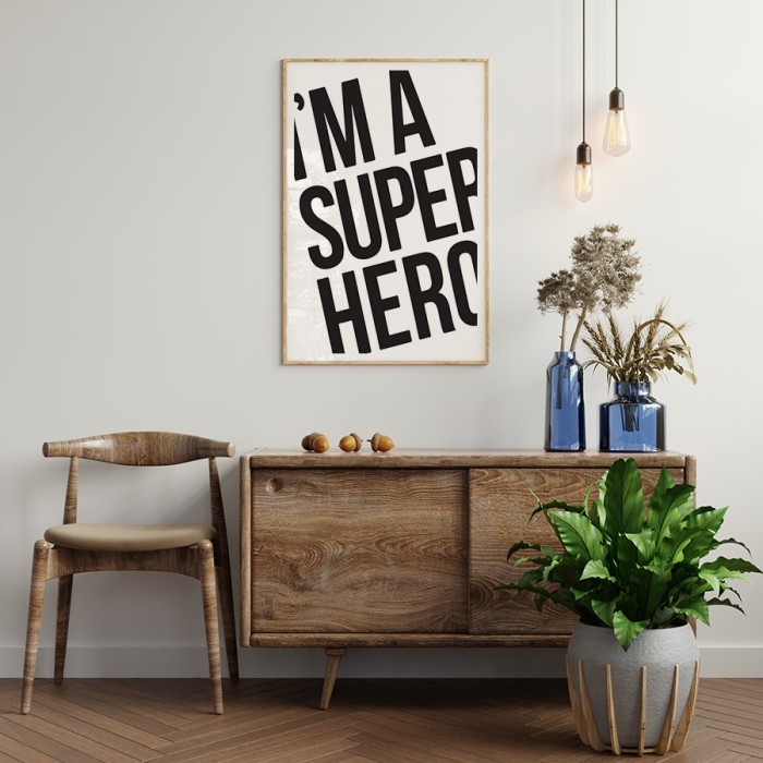 Αφίσα Poster Superhero δωματίου