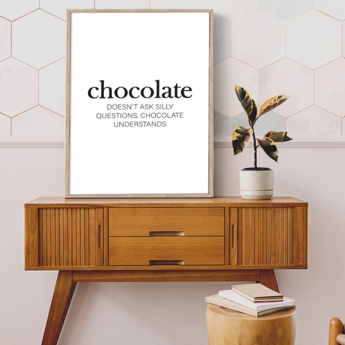 Αφίσα Poster Chocolate με κορνίζα