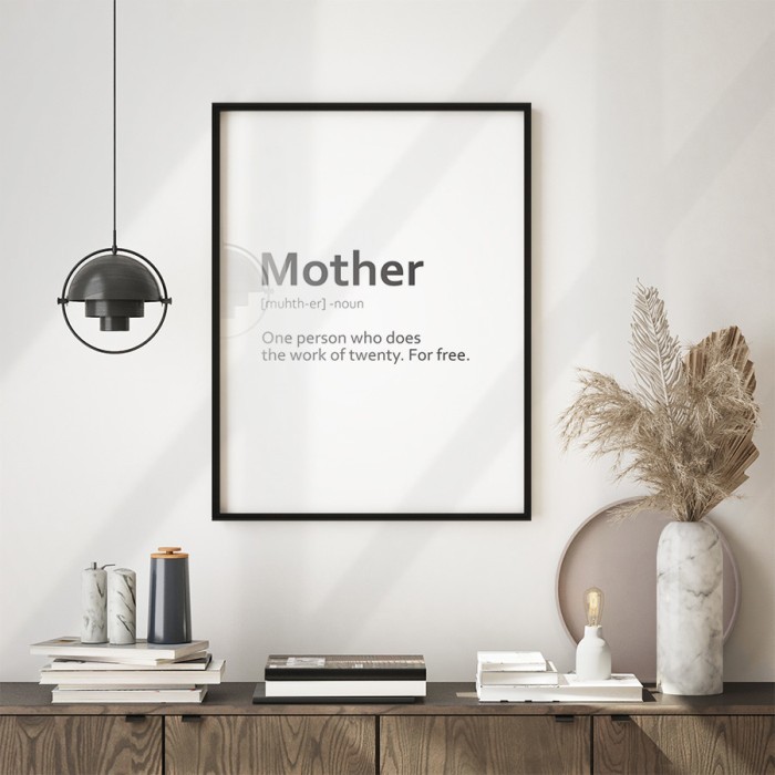 Αφίσα Poster Mother με κορνίζα