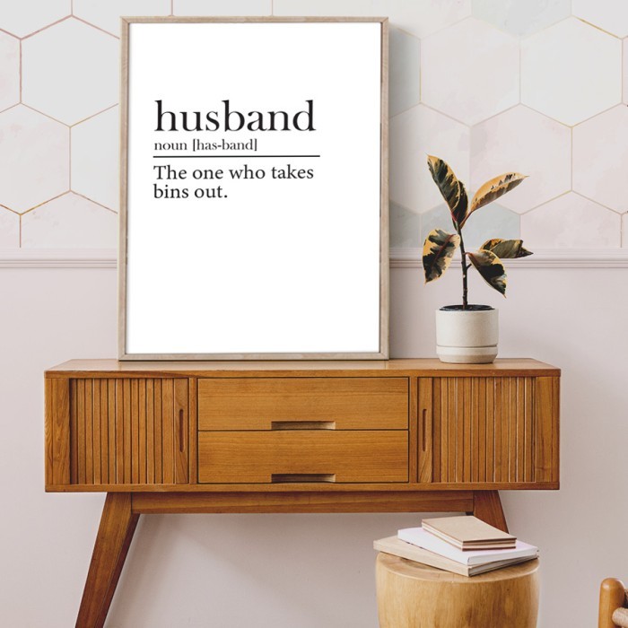 Αφίσα Poster Husband με κορνίζα