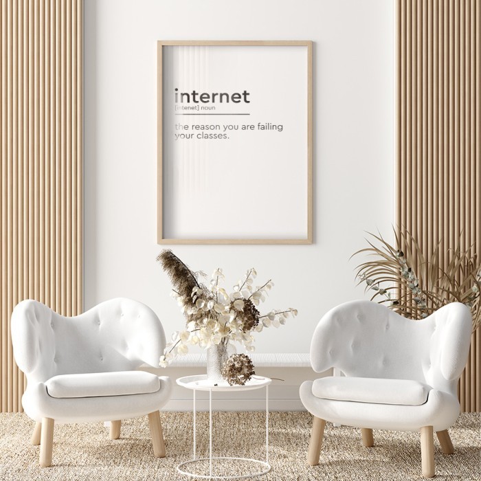 Αφίσα Poster internet για σαλόνι
