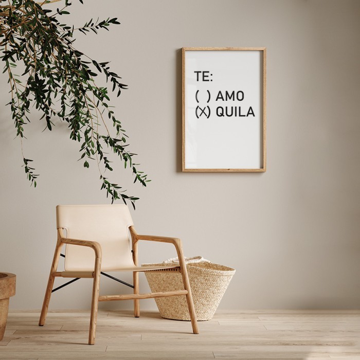 Αφίσα Poster Te amo-quila δωματίου