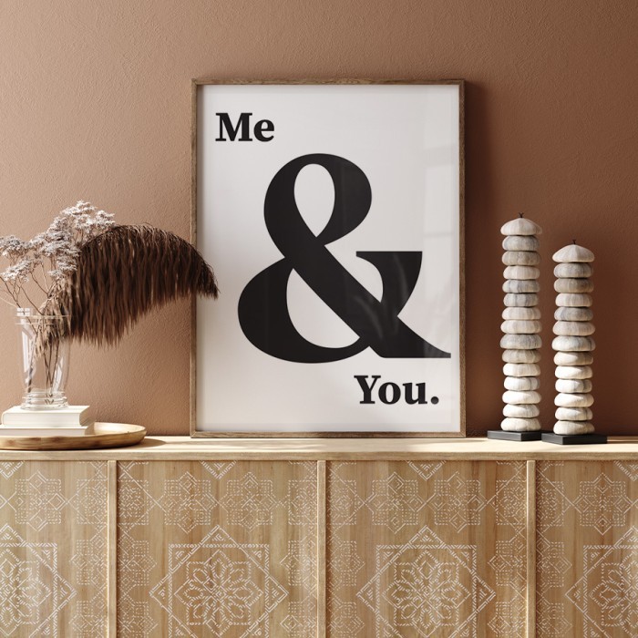 Αφίσα Poster Me & you με κορνίζα