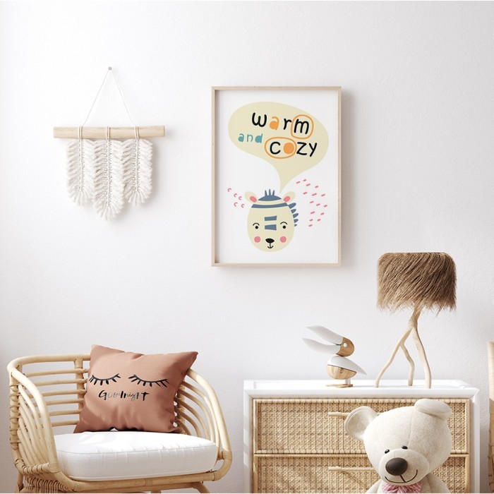 Αφίσα Poster Warm and cozy για παιδικό δωμάτιο 