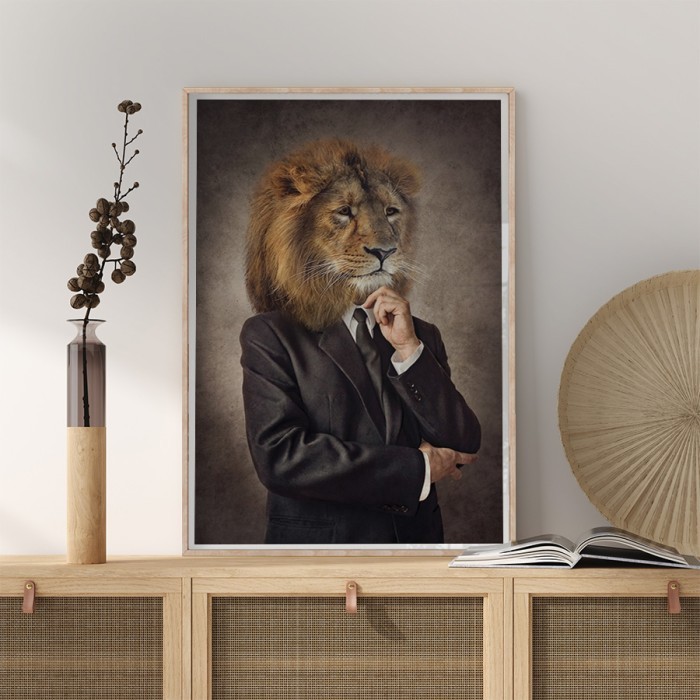 Αφίσα δωματίου Άνθρωπος λιοντάρι