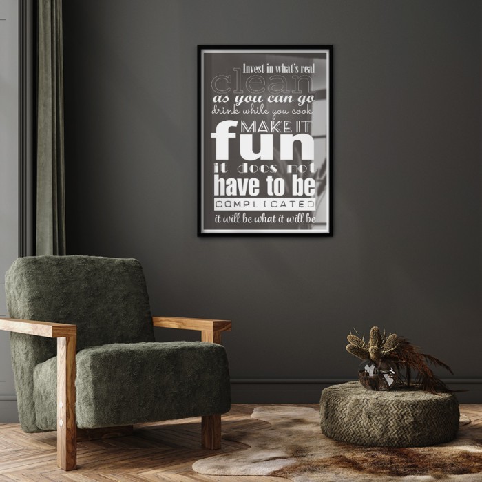 Αφίσα Poster Make it fun για σαλόνι