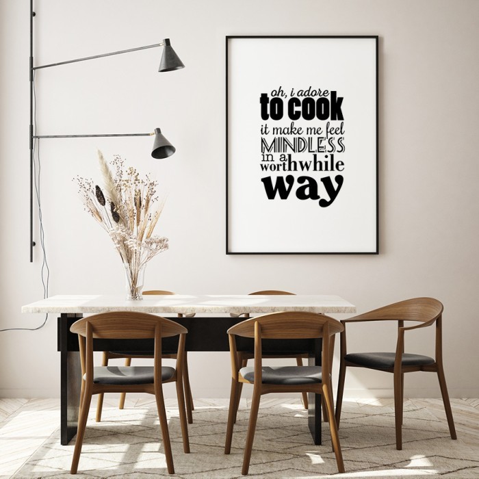 Αφίσα Poster Cook way με κορνίζα