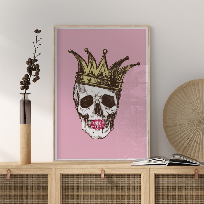 Αφίσα Poster King Skull με κορνίζα