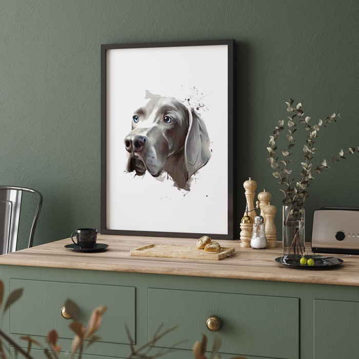 Αφίσα Poster Πορτρέτο Σκύλου με κορνίζα