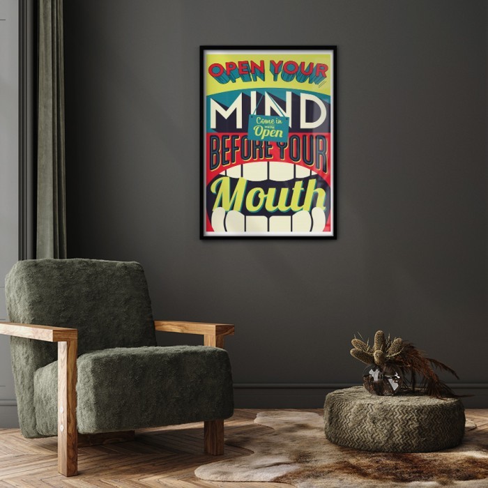 Αφίσα Poster Άνοιξε το μυαλό σου για σαλόνι