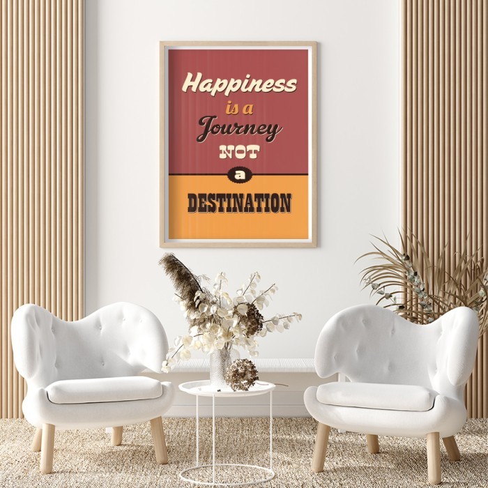 Αφίσα Poster Επιδίωξε την ευτυχία για σαλόνι