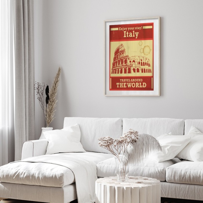 Αφίσα Poster Italy - Rome για σαλόνι