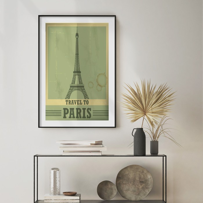 Αφίσα Poster Paris - Eiffel Tower με κορνίζα