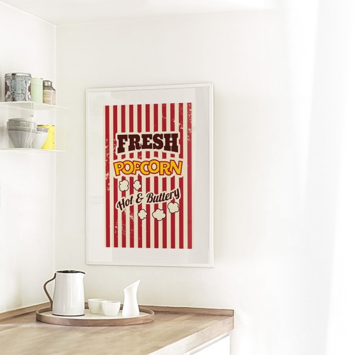 Αφίσα Poster Fresh Popcorn δωματίου