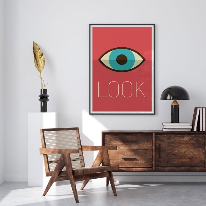 Αφίσα Poster Looking Eye δωματίου 
