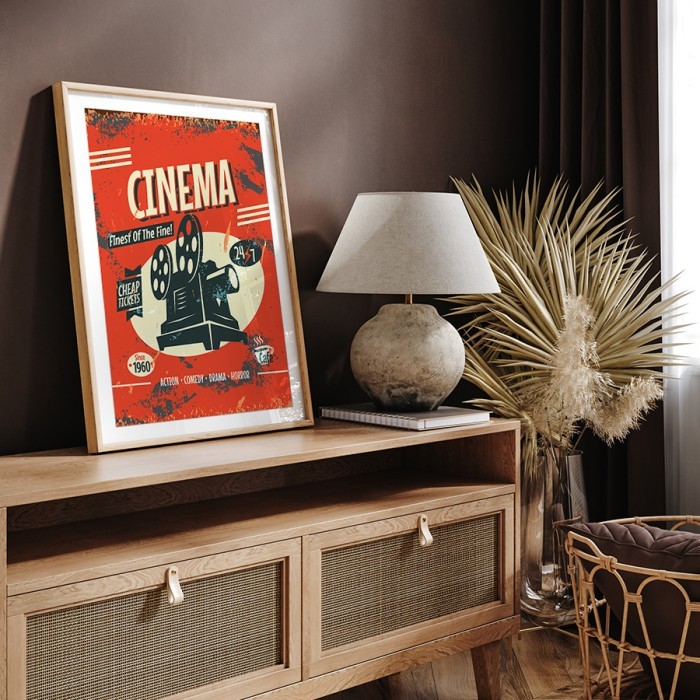 Αφίσα Poster Cinema 2 με κορνίζα
