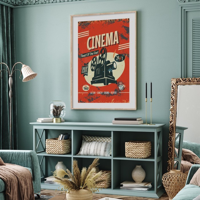 Αφίσα Poster Cinema 2 για σαλόνι