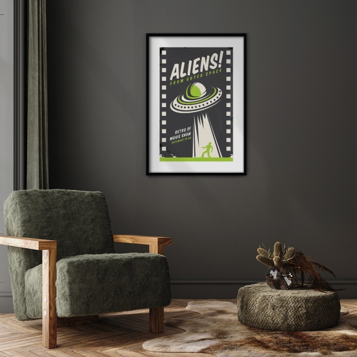 Αφίσα Poster Aliens για σαλόνι