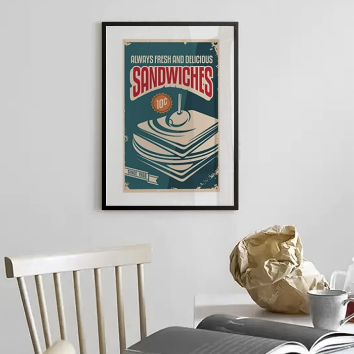 Αφίσα Poster Sandwitches με κορνίζα